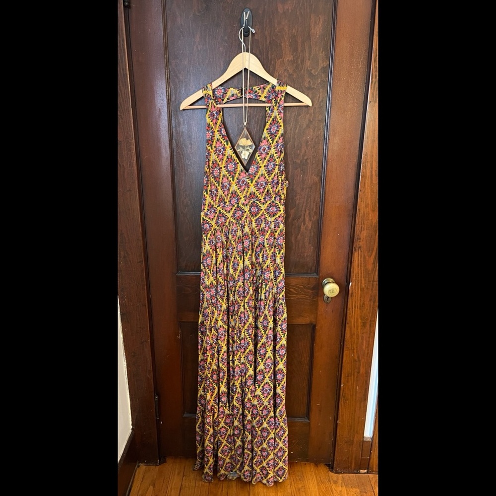 Anthropologie Bohemian print maxi